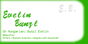 evelin bunzl business card